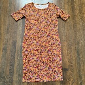 LuLaRoe Julia Floral Sheath Dress
